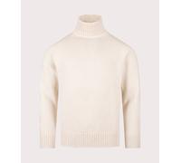 Universal Works Mens Roll Neck Sweatshirt - Colour: Ecru - Size: Large Large