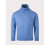 Universal Works Mens Roll Neck Sweatshirt - Colour: Pale Blue - Size: XL