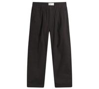 Universal Works Men's Summer Canvas Pleated Track Pant Licorice