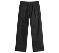 Universal Works Men's Twill Pleated Track Pant Black 34"