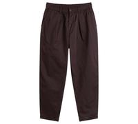 Universal Works Men's Twill Pleated Track Pant Brown 30"