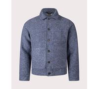 Universal Works Uniform Jacket (Wool Fleece) - Slate Blue - Blue / S