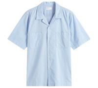 Universal Works Men's Vila Stripes Sal Road Shirt Blue