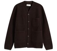 Universal Works Cardigan (Wool Fleece) - Brown - Brown / XL