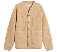 Universal Works Cardigan (Wool Fleece) - Fawn - Beige / M