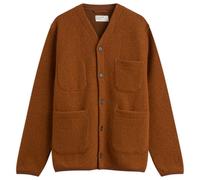Universal Works Cardigan (Wool Fleece) - Rust - Orange / S