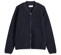 Universal Works Zip Bomber Jacket (Wool Fleece) - Navy Blue - Navy Blue / L