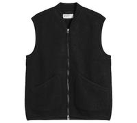 Universal Works Men's Wool Fleece Zip Waistcoat Black