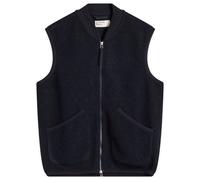 Universal Works Men's Wool Fleece Zip Waistcoat Navy