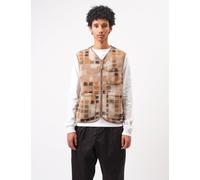 Universal Works Mosaic Fleece Zip Gilet - Sand - Beige / S