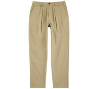 Universal Works Pleated Cotton-twill Trousers - Beige - 36 (W36 / XL)