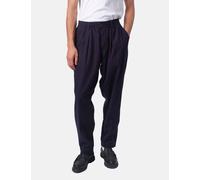 Universal Works Pleated Track Pant (Brushed Moleskin) - Navy Blue - Navy Blue / W.34
