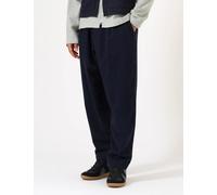 Universal Works Pleated Track Pant (Recycled Wool) - Dark Navy - Navy Blue / W.36