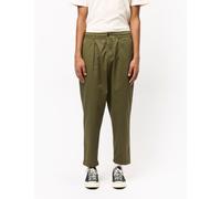 Universal Works Pleated Track Pant (Twill) - Light Olive - Olive Green / 30