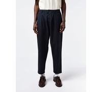 Universal Works Pleated Track Pant (Twill) - Navy Blue - Navy Blue / 33