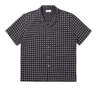 Universal Works Rhodes 8 Cotton Road Shirt - Navy/Sand M M