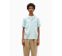 Universal Works Road Fluro Shirt - Sky Blue/Green - Blue / M