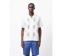 Universal Works Road Trip Shirt (Poplin Emb) - Ecru - Ecru / S
