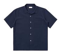 Universal Works Seersucker Road Shirt - Navy S S