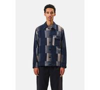 Universal Works Tech Overshirt (Japanese Patchwork) - Navy Blue - Navy Blue / L