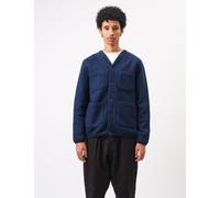 Universal Works Wool Fleece Cardigan - Indigo Blue - Blue / S