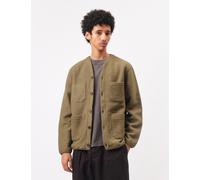 Universal Works Wool Fleece Cardigan - Lovat Green - Green / S