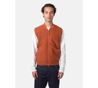 Universal Works Zip Bomber Vest (Wool) - Rust Orange - Orange / M