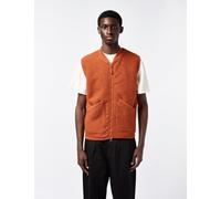 Universal Works Zip Bomber Vest (Wool) - Rust Orange - Orange / XXL