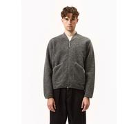 Universal Works Zip Bomber (Wool Fleece) - Grey Marl - Grey / S