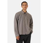 Universal Works Zip Shirt (Brushed Flannel) - Brown - Brown / M