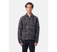 Universal Works Zip Uniform Jacket (Telepass Fleece) - Navy Blue - Navy Blue / L