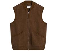 Universal Works Zip Waistcoat Wool Fleece - Cacao L L