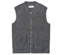 Universal Works Zip Waistcoat Wool Fleece - Grey Marl XL XL