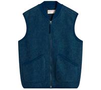 Universal Works Zip Waistcoat Wool Fleece - Indigo XL XL