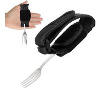 Universal Wristband, Tool Holder for Holding Tools, Spoon and Fork Holder, Food Assistance Wristband for Patients with Parkinson's and Weak Grip, Adjustable Grip Strap
