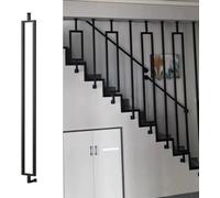 Universal Wrought Iron Balusters for Safety, Iron Staircase Balusters for Level and Slope Staircases Multicolor Multiple Sizes(Gold (1 Pc),70cm/27.6in/2.3ft)