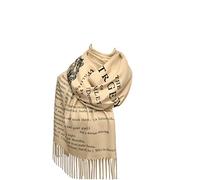Universal Zone Hamlet by William Shakespeare Scarf/Shawl/Wrap, Beige, 72" x 26"