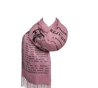 Universal Zone Pride and Prejudice by Jane Austen Shawl Scarf Wrap, Dusty Pink, 72" x 26"