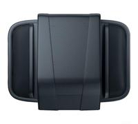 Universality Car Armrest Box Pad with Memory Foam | Thickened Leather Cover | for Ergonomic Support | Black Booster Cushion | for Center Console Storage Com| fort