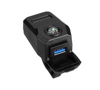 Universally Bike Phone USB Chargers 36W Waterproof Quick Charging Technology Builtin Directional Compasses Tool Motorcycle Usb Chargers Waterproof