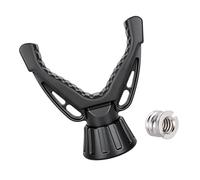 Universally Camera Mount Holder for Various Devices Via Included 3/8 to 1/4 Inch Adapter Featuring 360 Rotation Capability Monopod Head