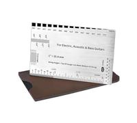 Universally Guitar Height Measuring Tool Accurate String Action Gauge For Basses & Acoustic Instruments Durability Guitar Tool
