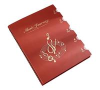 Universally Music Sheet Storage Book File Folder with Multiple Compartments and Ergonomic Design for Easy Transport Portable Music Directory
