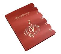 Universally Music Sheet Storage Book File Folder with Multiple Compartments and Ergonomic Design for Easy Transport Portable Music Directory