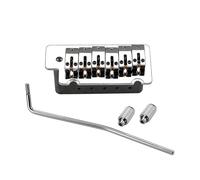 Universals Fit Aluminum Alloys 4 String Bridge with T Saddles Simple Installation Light Weight Aluminum Alloys String Bridge