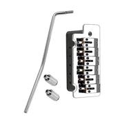 Universals Fit Aluminum Alloys 4 String Bridge with T Saddles Simple Installation Studio Grade Guitar Tuning Hardware