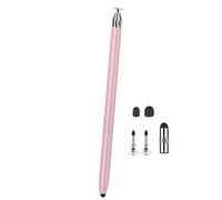 Universals Two Tip Styluses Pen 3 In1 Design Soft Silicone Heads for Tablets Phones Precise Touch Control Two Tip Capacitive Pen with Silicone Head