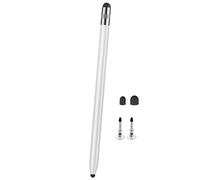 Universals Two Tip Styluses Pen 3 In1 Design Soft Silicone Heads for Tablets Phones Precise Touch Control Two Tip Capacitive Pen with Silicone Head