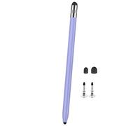 Universals Two Tip Styluses Pen 3 In1 Design Soft Silicone Heads for Tablets Phones Precise Touch Control Two Tip Capacitive Pen with Silicone Head