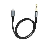 Universals Type C To 6.35mm Sound Adapters Cable Not Driver Required Direct Connectings To Car Home Stereos Systems Aluminum Alloys Sound Connectors